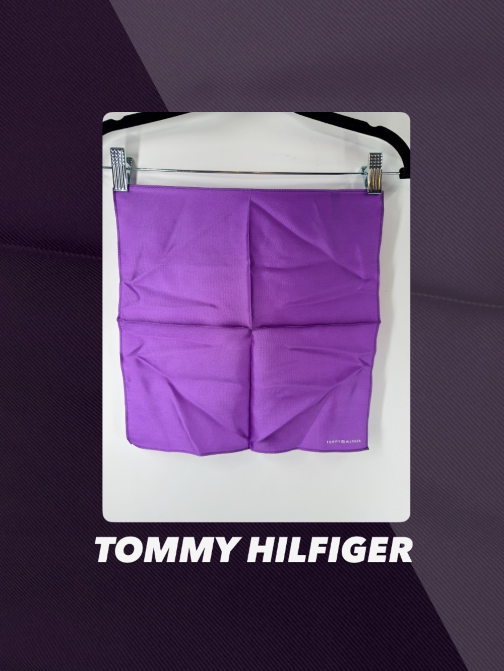 EUC Tommy Hilfiger Purple Pocket Square